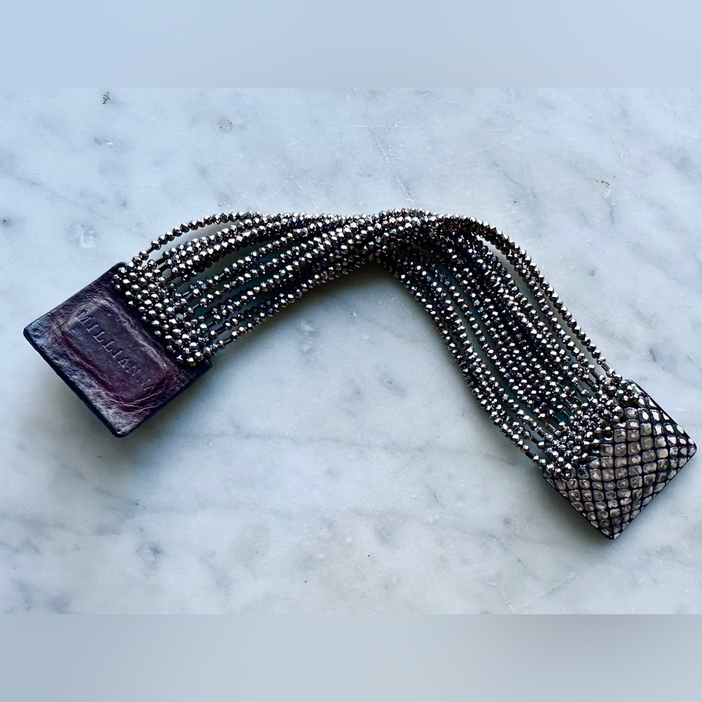 Millianna Python & Hematite Beaded Bracelet - image 1